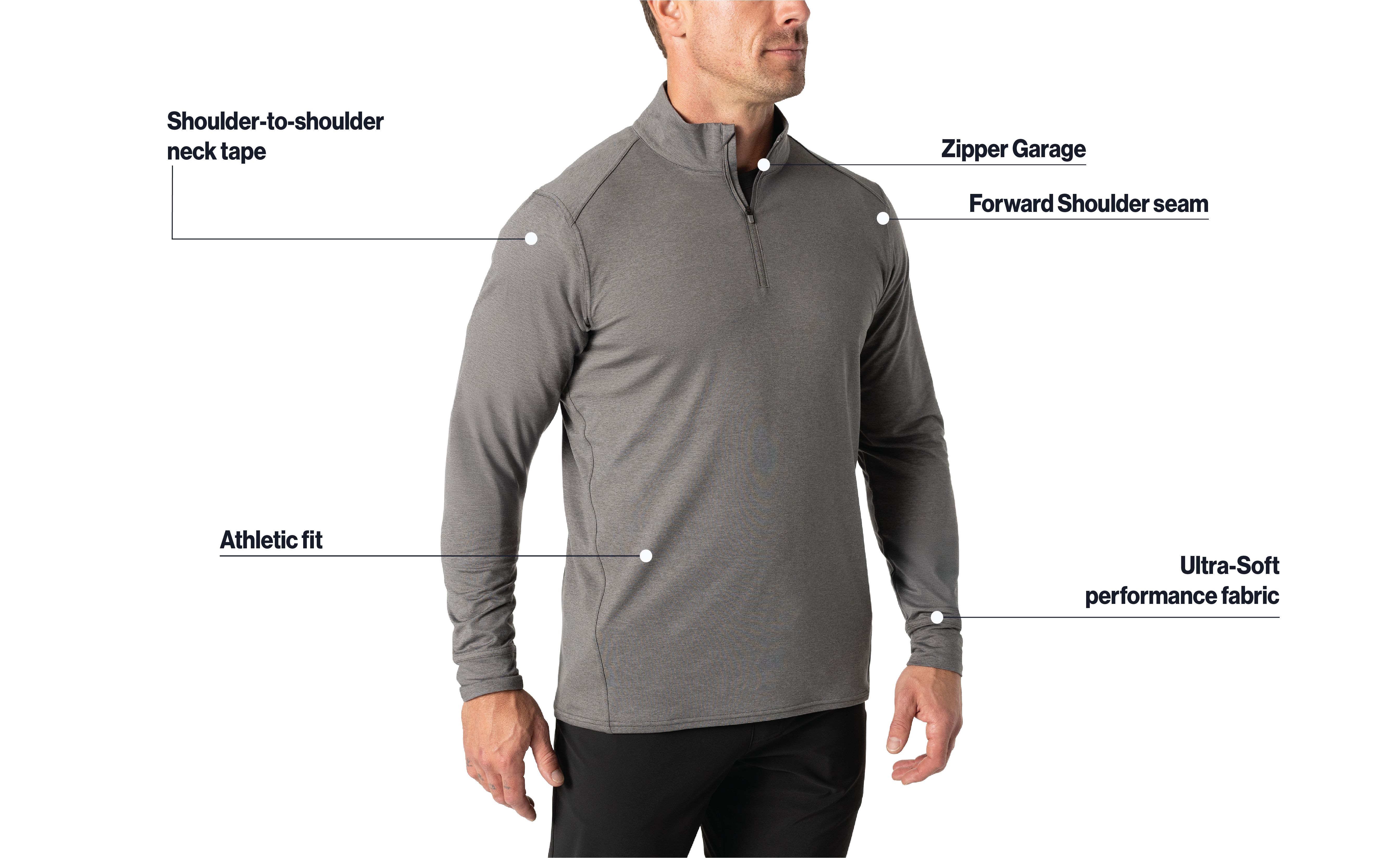 Men's Apollo Half Zip Informational